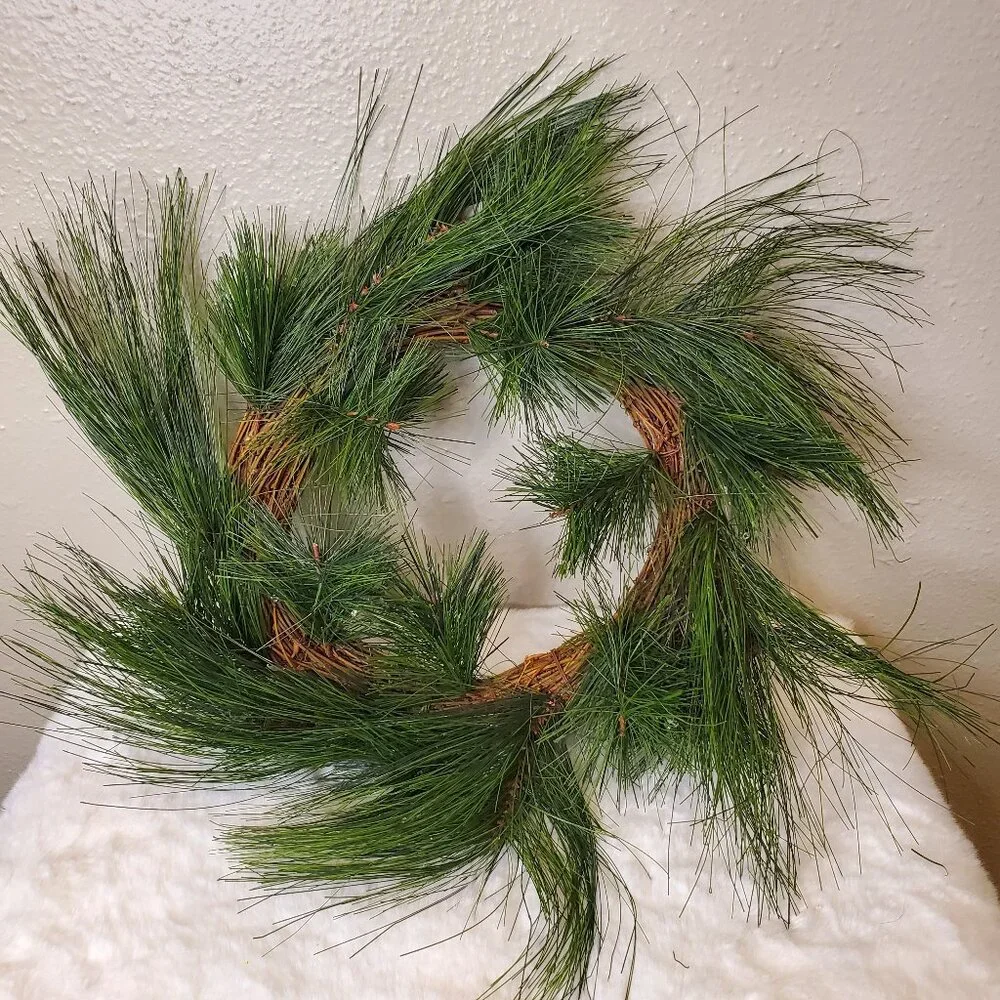 10 Inch Pine Centerpiece Wreath Home Decor Candle Wreath
